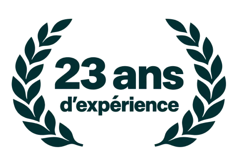 23 ans d’expérience — entreprise créée en 2003